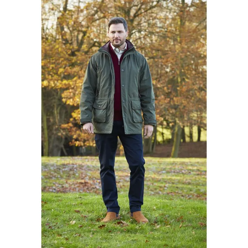 Alan Paine Milwood Mens Waterproof Coat - Olive