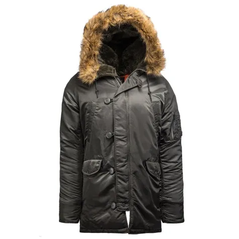 Alpha Slim Fit N-3B Parka - Gray