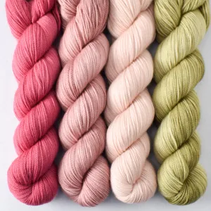 Bearberry, Caffe Latte Rose, Princess Buttercup, Wharf - Yummy 2-Ply Quartet - Babette