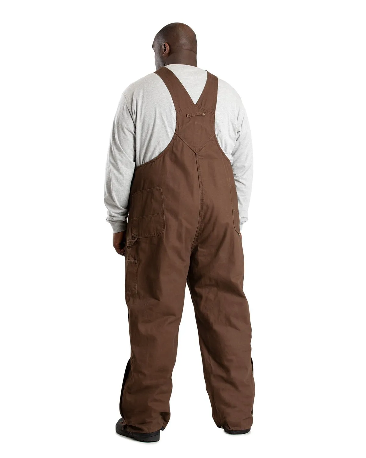 Berne Mens Heartland Insulated Washed Duck Bark 100% Cotton Bib Overall