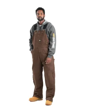 Berne Mens Heartland Insulated Washed Duck Bark 100% Cotton Bib Overall