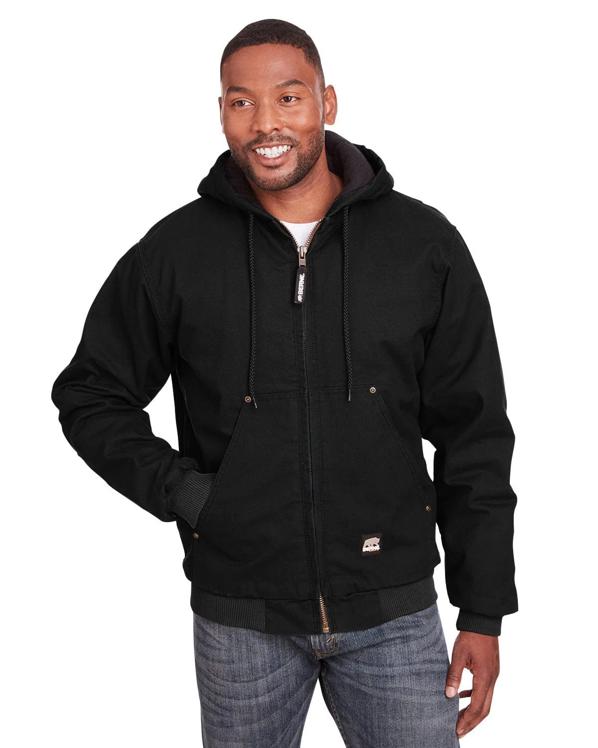 Berne - Men's Heartland Washed Duck Hooded Jacket