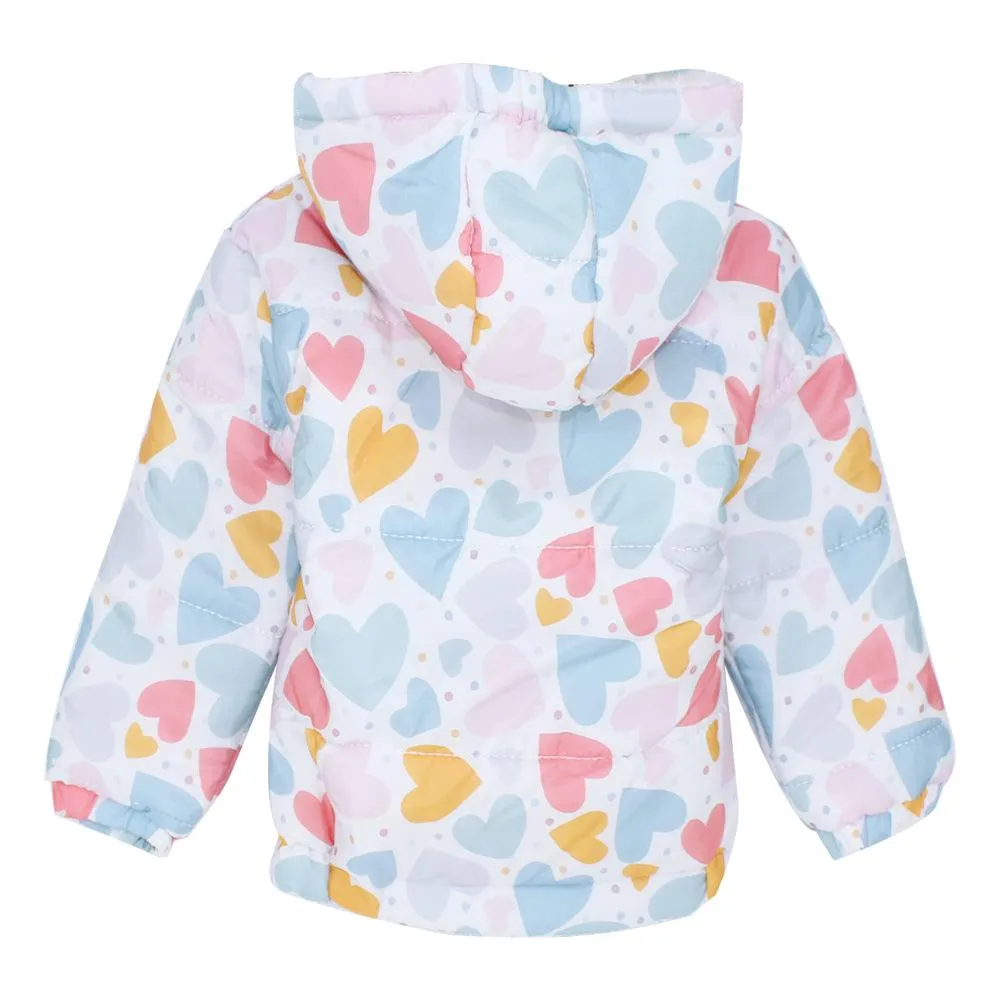 Big Hearts Long-Sleeved Waterproof Hooded Jacket