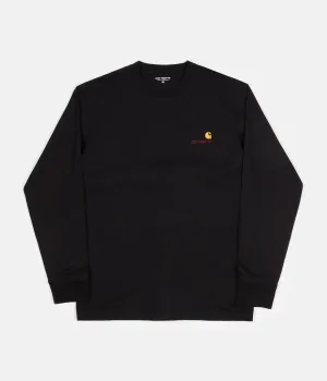 Carhartt American Script Long Sleeve T-Shirt - Black