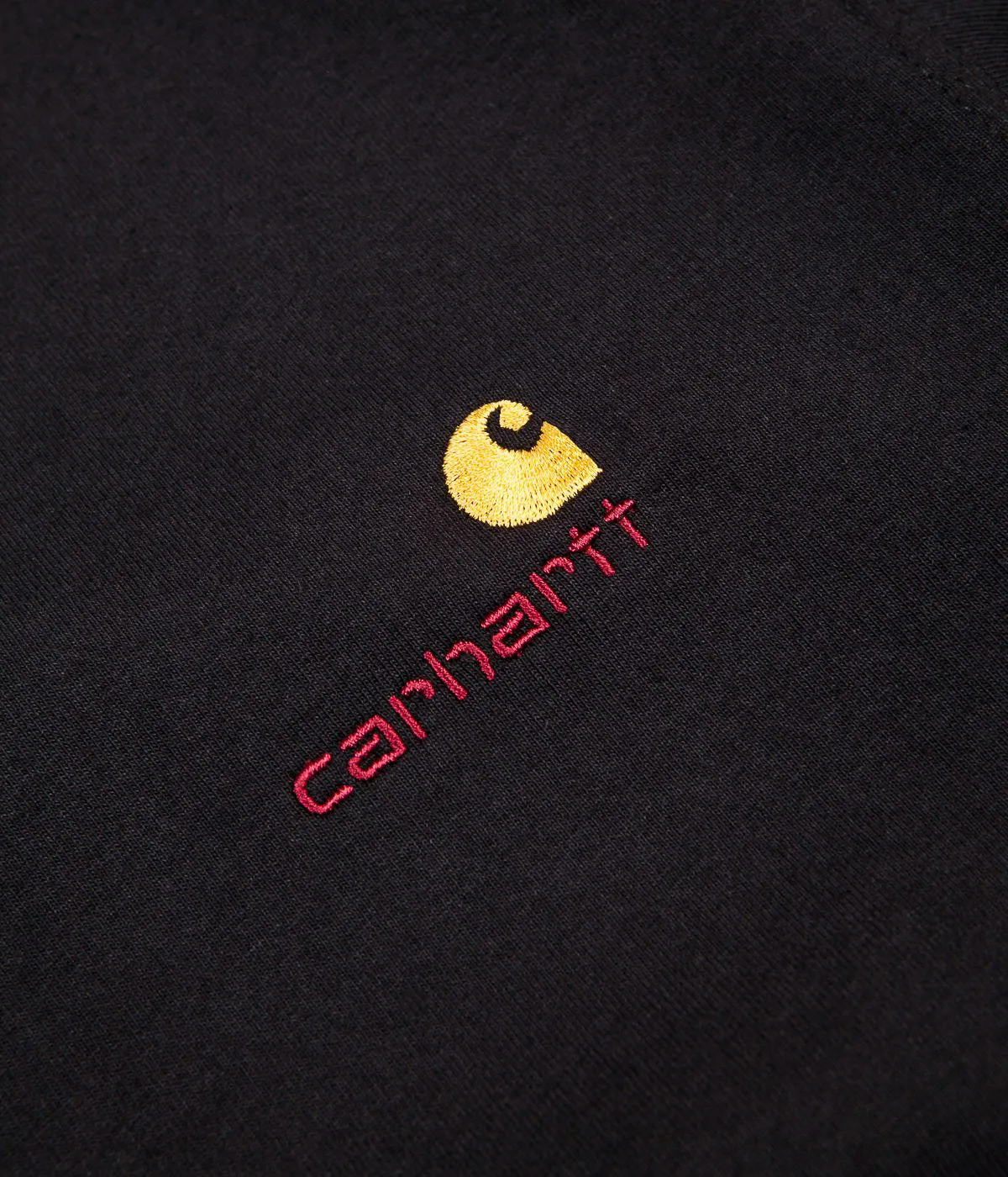 Carhartt American Script Long Sleeve T-Shirt - Black