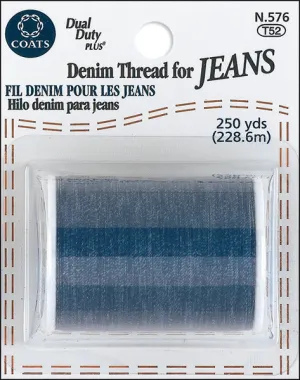 Coats Denim Thread For Jeans 250yd - Blue*