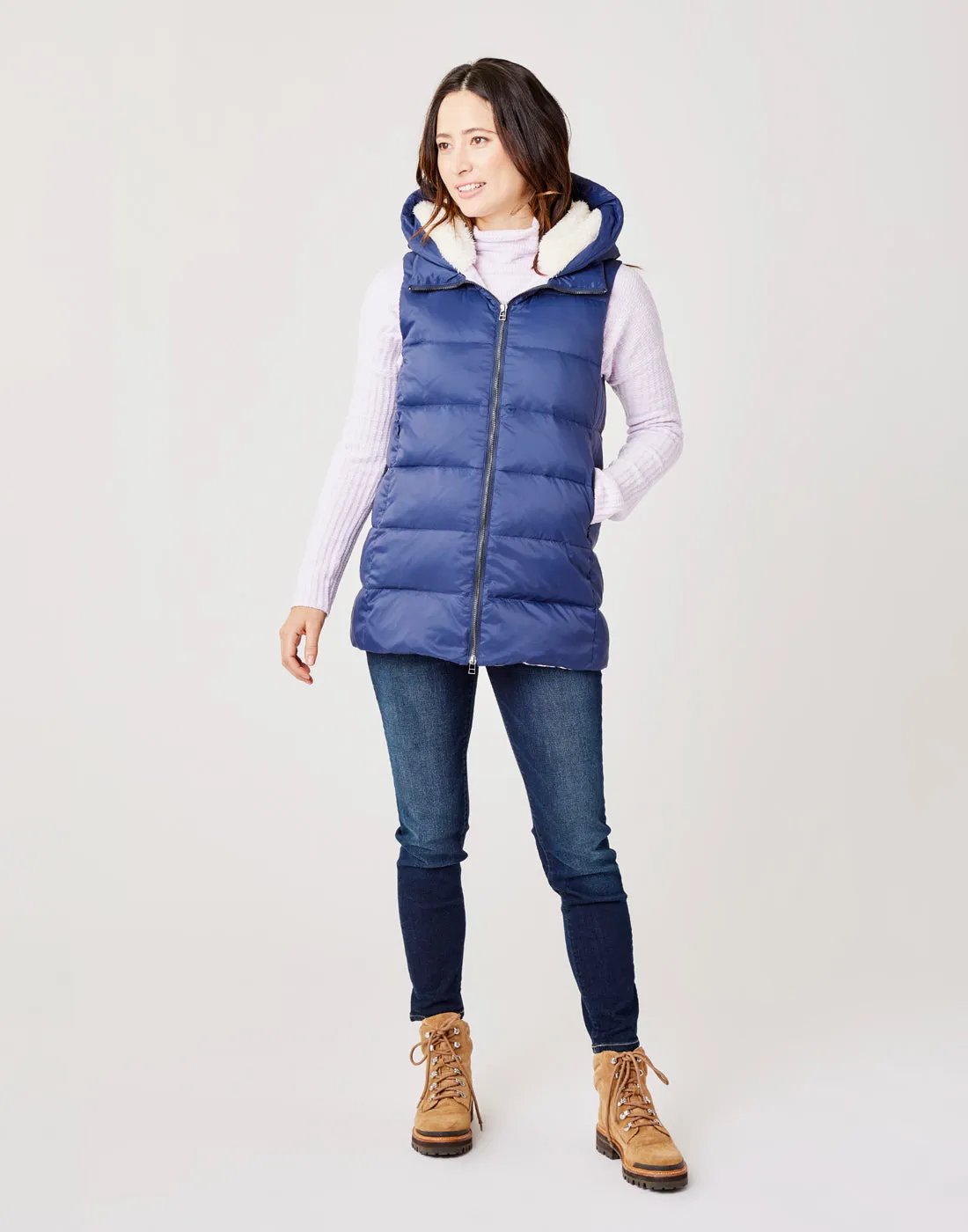 Davos Down Vest: Navy - FINAL SALE