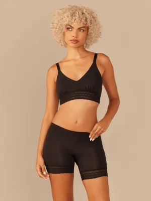 FeelFree Lace Long Boyshort | Black