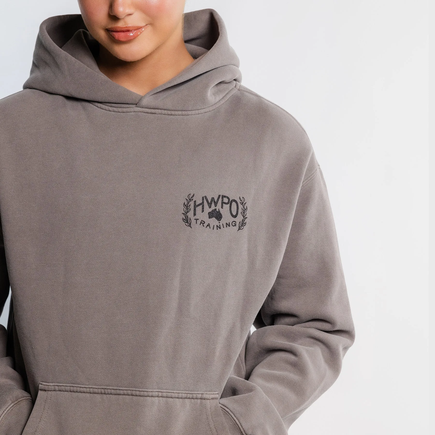 HWPO - RELAXED HOODIE - FADED GRAY - HWPO AUS