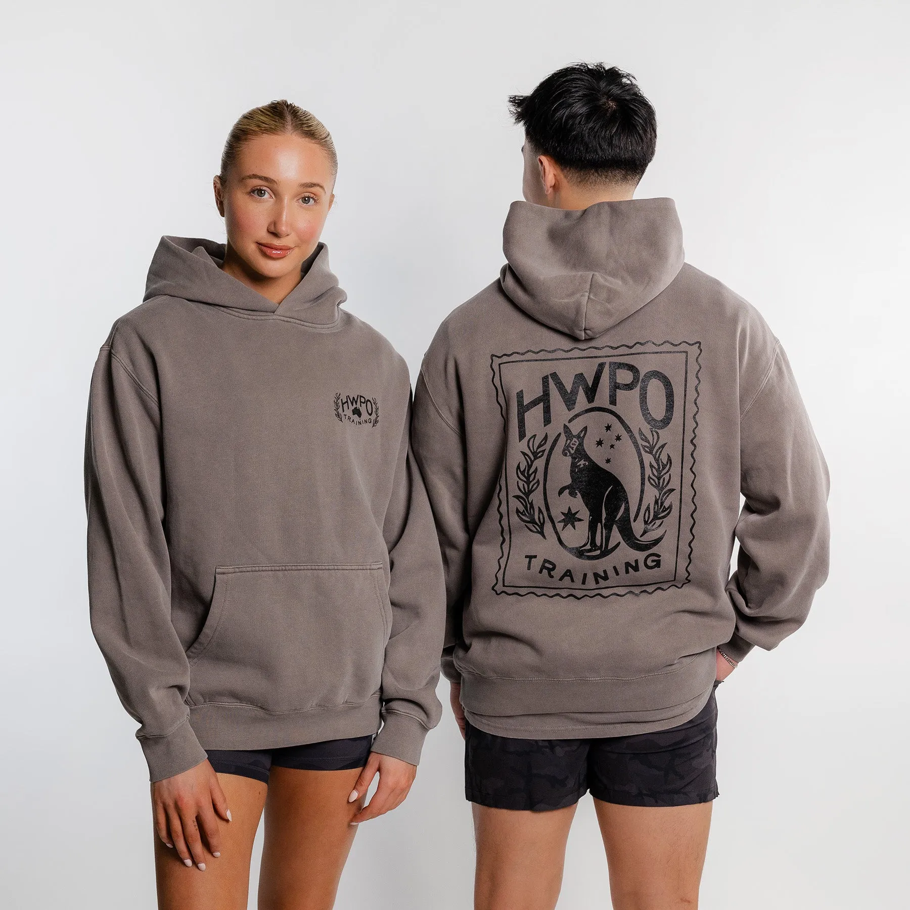 HWPO - RELAXED HOODIE - FADED GRAY - HWPO AUS