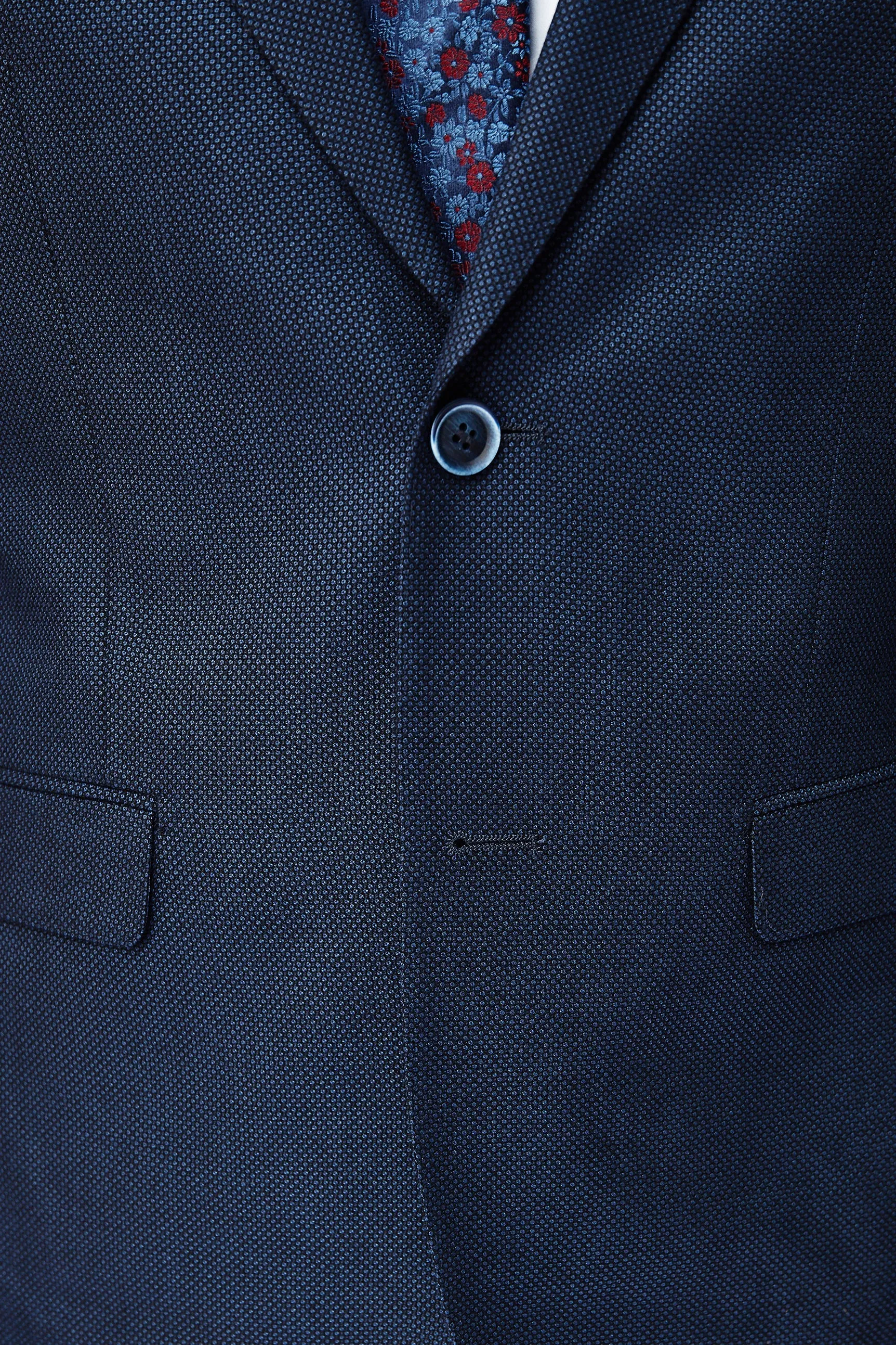 Navy Blue Nailhead Suit