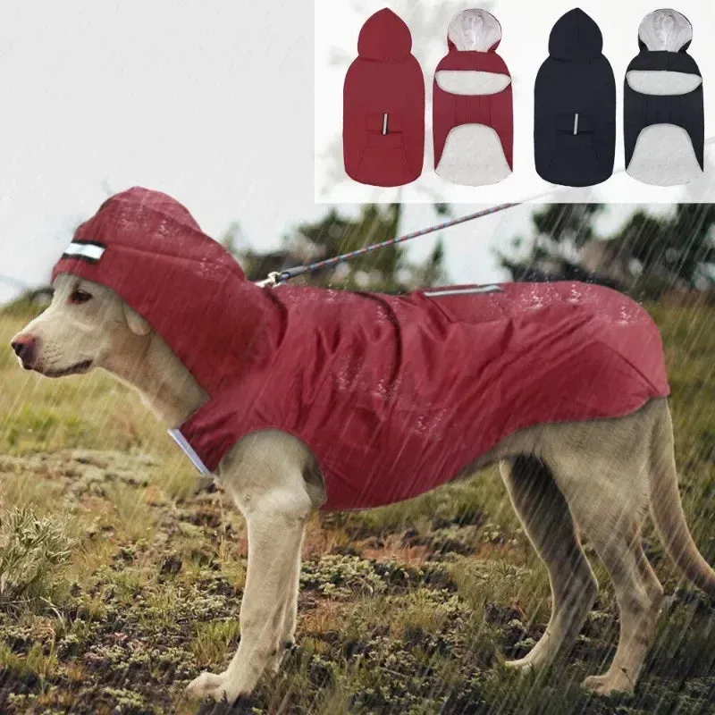 PET ARTIST Dog Rain Jacket With Hood