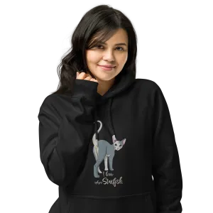 "I LOVE SPHYNX STARFISH" WOMEN'S ECO HOODIE