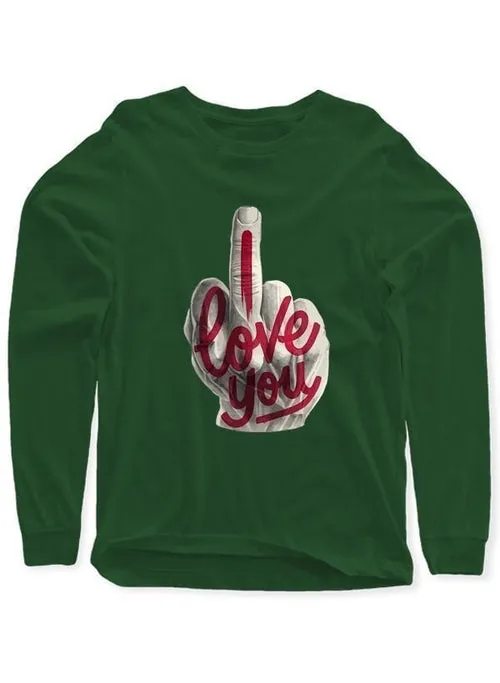 "I Love You" Full Sleeves T-shirt