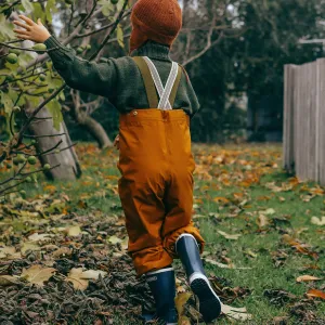 Rain Pants for Kids 100% recycled PET - Red Oak (8-10y) *Last pair!