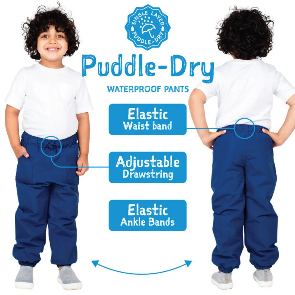 Size 2: Jan & Jul Nebula Blue Puddle-Dry Rain Pants NEW