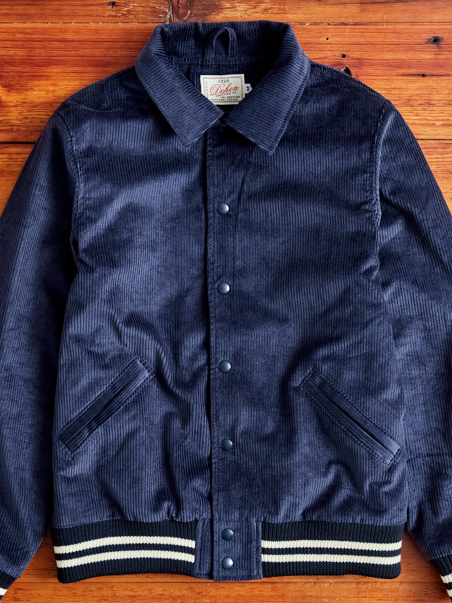 Team Jacket in Navy Corduroy