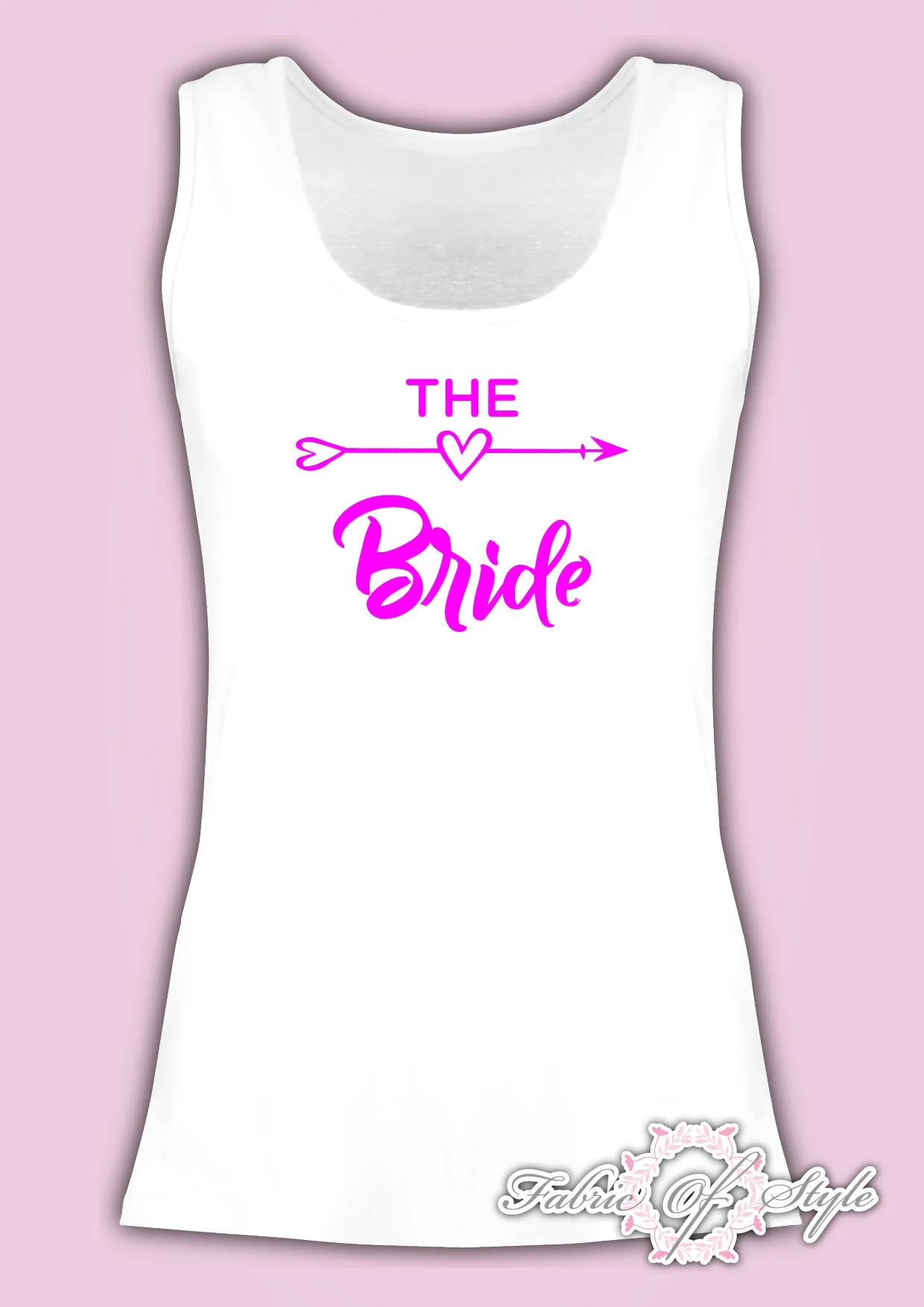 Vest Tank Top Hen Do Party Bride Tribe Wedding T-shirt Ladies Female  Pink