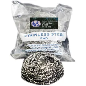 Western Pacific Stainless Wool Pads -  Fine 3/Pack