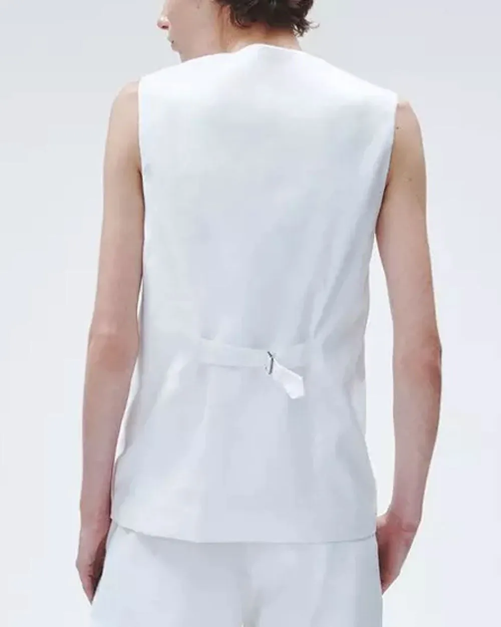 White Linen Charlotte Vest