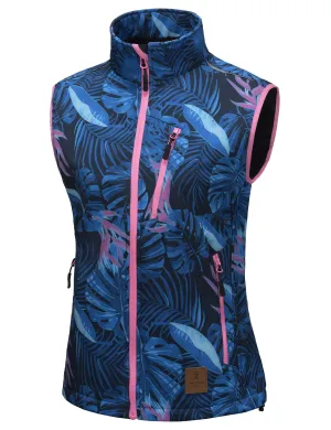 Women's Lightweight Fleece Lined Softshell Hiking 
 Golf Vest