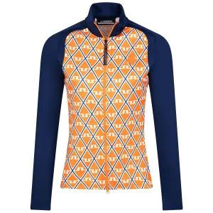 Womens Solar Print Full Zip Mid Layer Exuberance Diamond - AW23