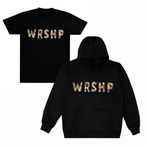 WRSHP Floral Hoodie   FREE Tee