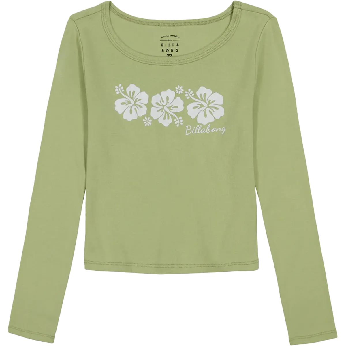 Youth Tri Hibiscus Long Sleeve Tee